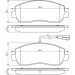 BOSCH Bremsbelagsatz, Scheibenbremse 0 986 494 498