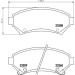 Hella | Bremsbelagsatz, Scheibenbremse | 8DB 355 016-951
