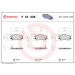 Brembo | Bremsbelagsatz, Scheibenbremse | P 54 008