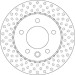 Bremsscheibe TRW SINGLE DF6194S