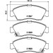 Hella | Bremsbelagsatz, Scheibenbremse | 8DB 355 016-521