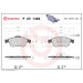 Brembo Bremsbelagsatz, Scheibenbremse XTRA LINE P 23 148X