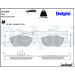 Delphi | Bremsbelagsatz, Scheibenbremse | LP1404