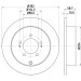 Hella | Bremsscheibe | 8DD 355 119-061 Hella | Bremsscheibe | 8DD 355 119-061
