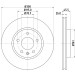 Hella | Bremsscheibe | 8DD 355 129-171