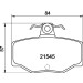 Hella | Bremsbelagsatz, Scheibenbremse | 8DB 355 018-021