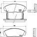 Brembo | Bremsbelagsatz, Scheibenbremse | P 28 016 Brembo | Bremsbelagsatz, Scheibenbremse | P 28 016