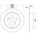 Hella | Bremsscheibe | 8DD 355 119-021