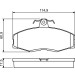 0 986 468 613 Bremsbelagsatz, Scheibenbremse