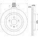 Hella Pagid | Bremsscheibe | 8DD 355 129-551