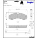 Delphi Bremsbelagsatz, Scheibenbremse LP3190