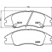 Hella | Bremsbelagsatz, Scheibenbremse | 8DB 355 012-041