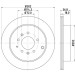 Hella | Bremsscheibe | 8DD 355 115-791