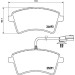 Hella | Bremsbelagsatz, Scheibenbremse | 8DB 355 016-241