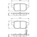 BOSCH Bremsbelagsatz, Scheibenbremse 0 986 494 255