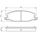 BOSCH Bremsbelagsatz, Scheibenbremse 0 986 460 960