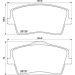 Brembo | Bremsbelagsatz, Scheibenbremse | P 86 031