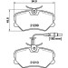 Hella | Bremsbelagsatz, Scheibenbremse | 8DB 355 017-741