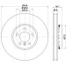 Hella | Bremsscheibe | 8DD 355 120-881