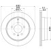 Hella | Bremsscheibe | 8DD 355 128-821 Hella | Bremsscheibe | 8DD 355 128-821