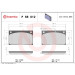 Brembo | Bremsbelagsatz, Scheibenbremse | P 68 012