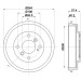 Hella | Bremstrommel | 8DT 355 302-631