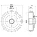 Hella | Bremstrommel | 8DT 355 300-601