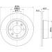 Hella | Bremsscheibe | 8DD 355 107-851