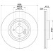 Hella | Bremsscheibe | 8DD 355 119-441 Hella | Bremsscheibe | 8DD 355 119-441