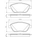0 986 494 564 Bremsbelagsatz, Scheibenbremse