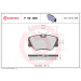 Brembo | Bremsbelagsatz, Scheibenbremse | P 50 008