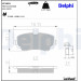 Delphi | Bremsbelagsatz, Scheibenbremse | LP1401 Delphi | Bremsbelagsatz, Scheibenbremse | LP1401
