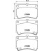 Hella | Bremsbelagsatz, Scheibenbremse | 8DB 355 016-431