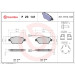 Brembo | Bremsbelagsatz, Scheibenbremse | P 23 141