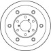DF1726S Bremsscheibe TRW SINGLE