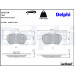 Delphi | Bremsbelagsatz, Scheibenbremse | LP1714