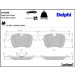 Delphi Bremsbelagsatz, Scheibenbremse LP2690