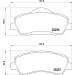 Brembo | Bremsbelagsatz, Scheibenbremse | P 61 138