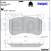 Delphi | Bremsbelagsatz, Scheibenbremse | LP2291