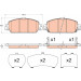 GDB3615 Bremsbelagsatz, Scheibenbremse