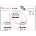 Brembo | Bremsbelagsatz, Scheibenbremse | P 83 079 Brembo | Bremsbelagsatz, Scheibenbremse | P 83 079