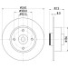 Hella | Bremsscheibe | 8DD 355 123-241