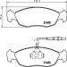 Hella | Bremsbelagsatz, Scheibenbremse | 8DB 355 007-711