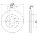 Hella | Bremsscheibe | 8DD 355 107-281