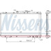 Nissens | Kühler, Motorkühlung | 64664A