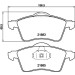 Hella | Bremsbelagsatz, Scheibenbremse | 8DB 355 008-011