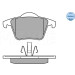 025 240 1118 Bremsbelagsatz, Scheibenbremse MEYLE-ORIGINAL: True to OE.
