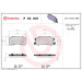 Brembo | Bremsbelagsatz, Scheibenbremse | P 54 031