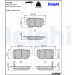 Delphi | Bremsbelagsatz, Scheibenbremse | LP2160