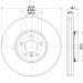 Hella | Bremsscheibe | 8DD 355 120-891